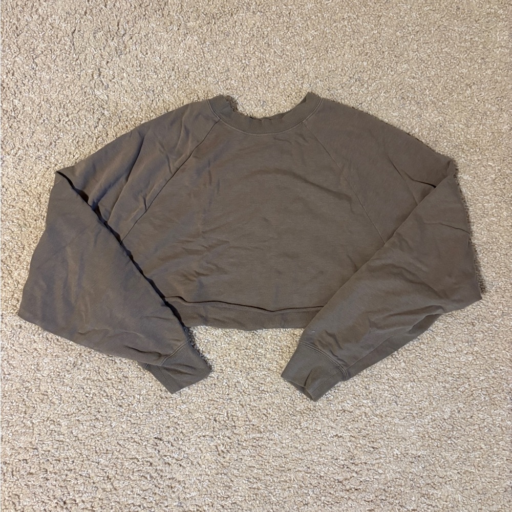 ALO Yoga Charcoal Crop Top
